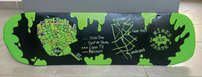 Nîmes en skate, Projet Cartographique